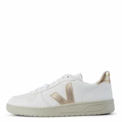 Veja V-10 Chromefree Leather Extra White Vit Best