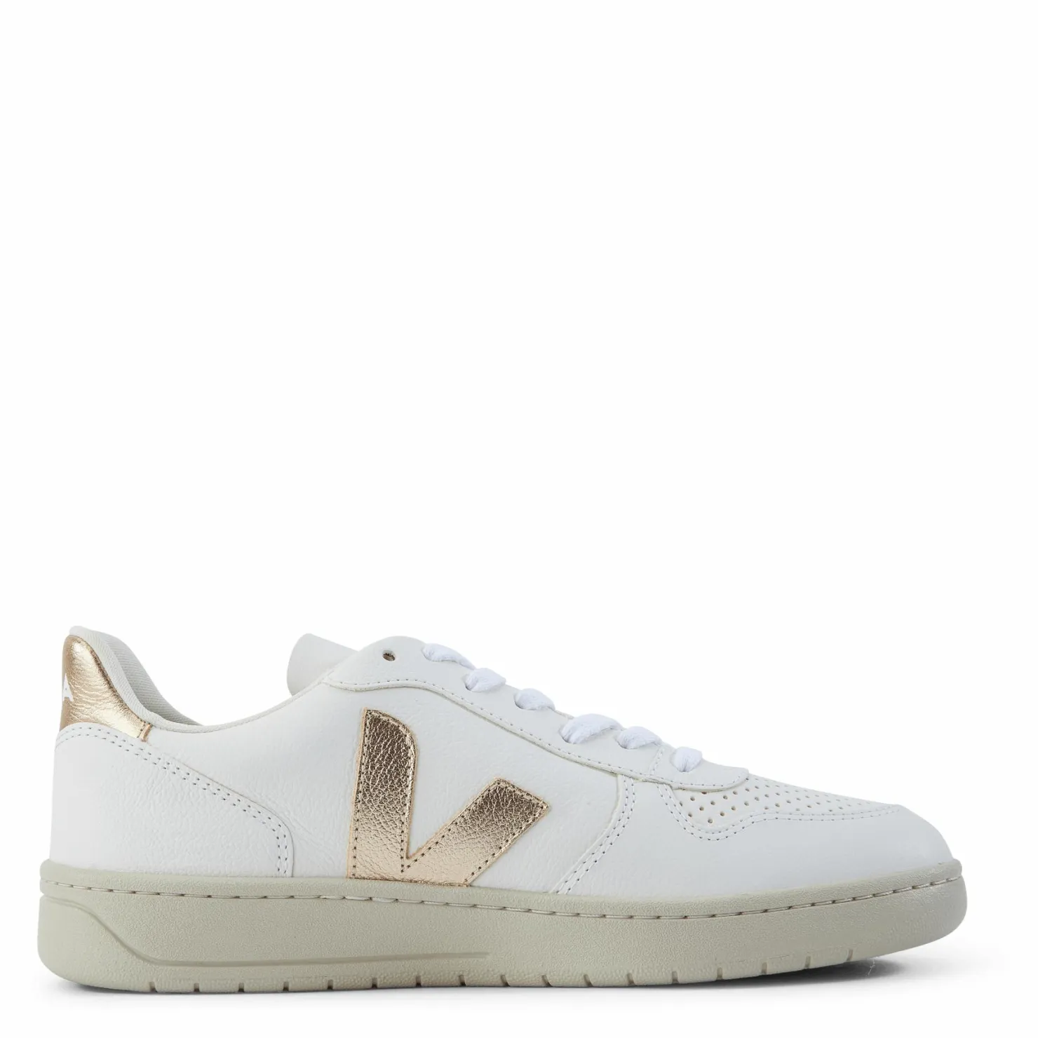 Veja V-10 Chromefree Leather Extra White Vit Best
