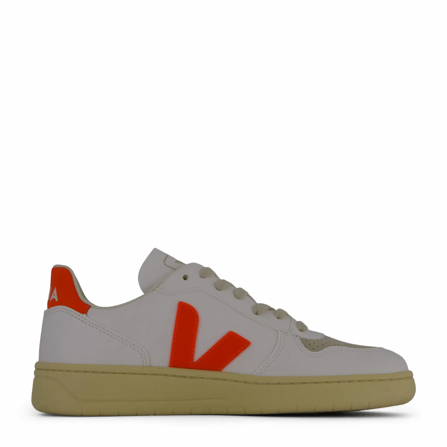 Veja V-10 Cwl White Orange Fluo Vit New