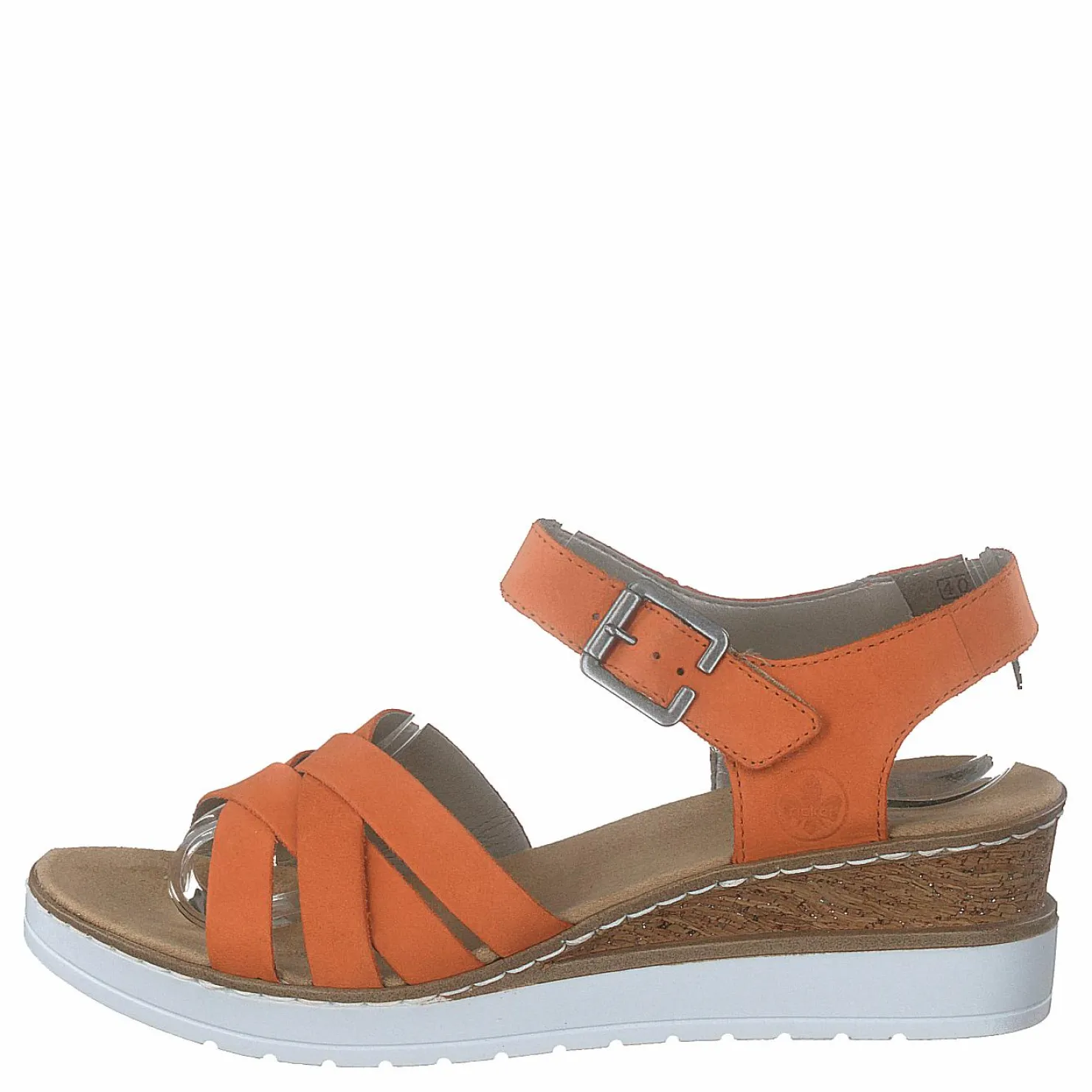 Rieker V3863-38 Mandarine Orange och Brun Discount
