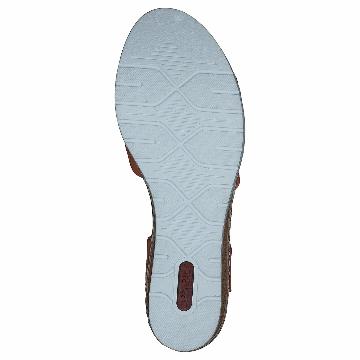Rieker V3863-38 Mandarine Orange och Brun Discount