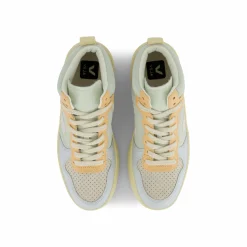 Veja V-15 Suede Jade White Multico Flerfärgad