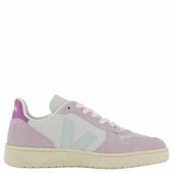 Veja V-10 V-10 Leath Gravel_menthol_parm Lila Hot
