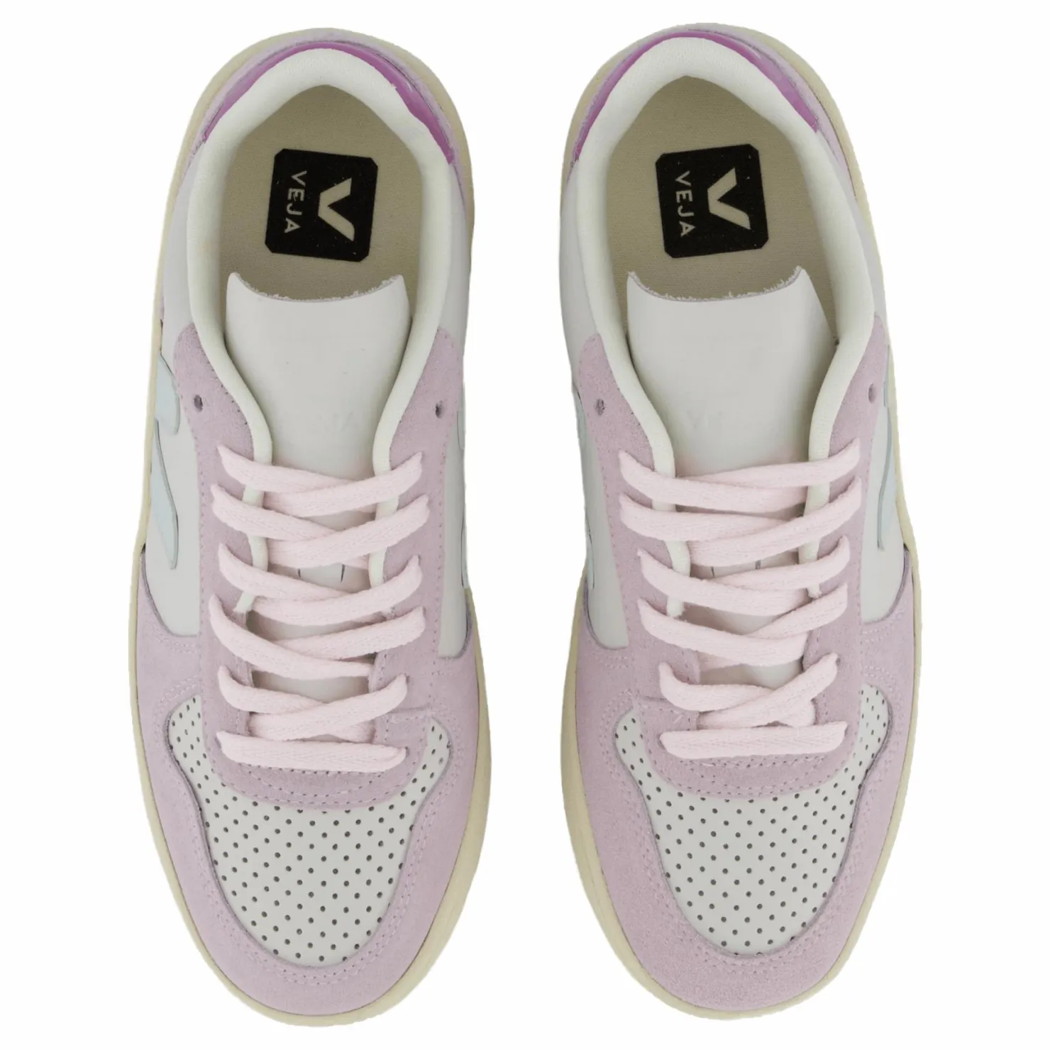 Veja V-10 V-10 Leath Gravel_menthol_parm Lila Hot