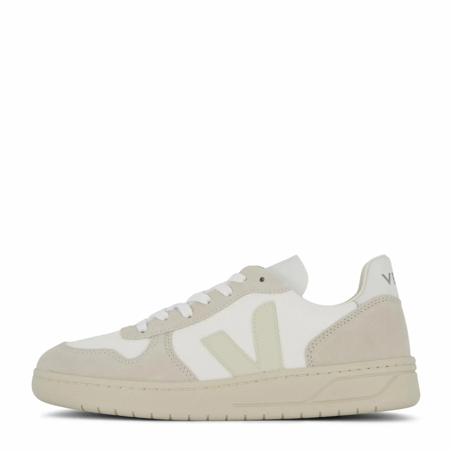 Veja V-10 White Natural Pierre Vit och Beige Hot
