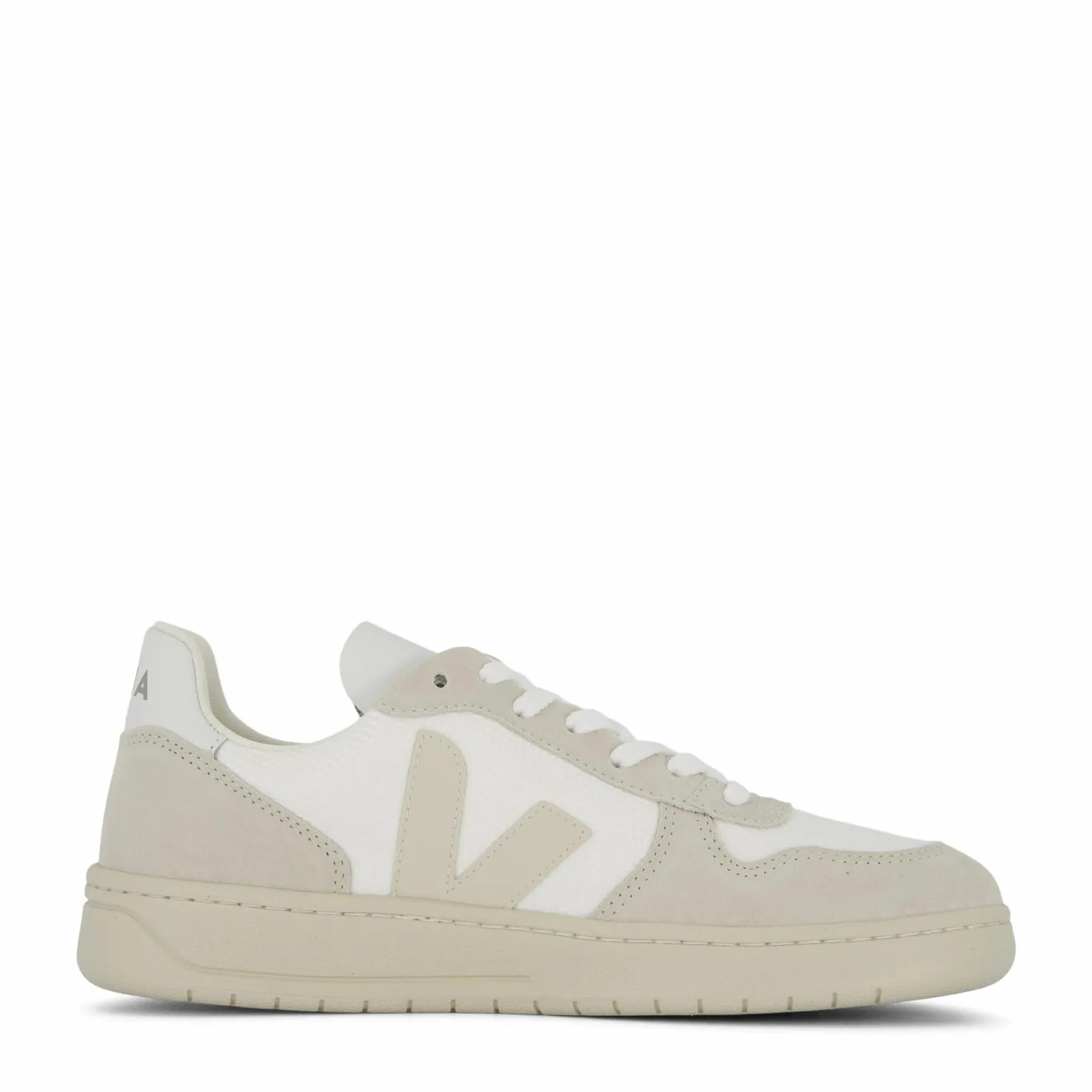 Veja V-10 White Natural Pierre Vit och Beige Hot