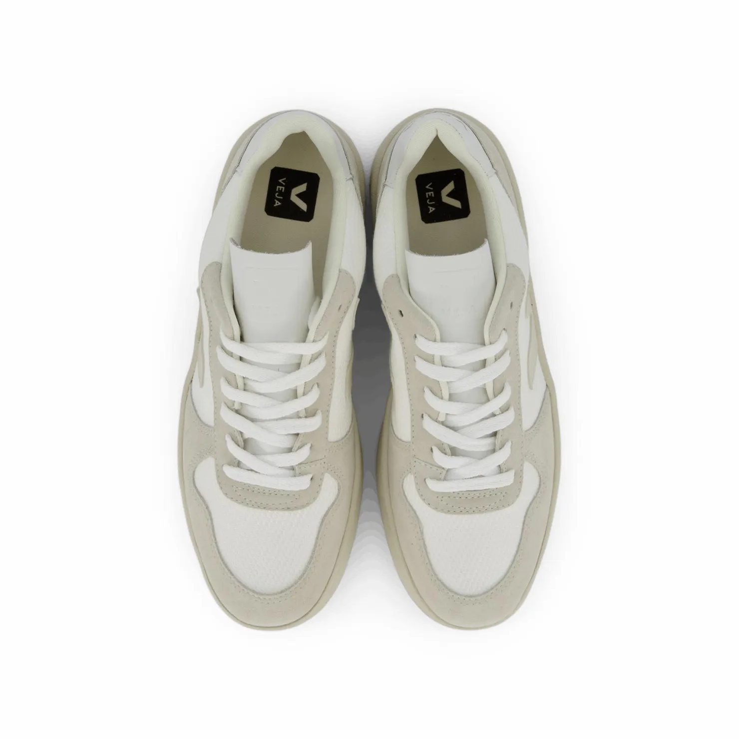 Veja V-10 White Natural Pierre Vit och Beige Hot
