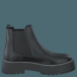 Steve Madden Veerly Black Leather Svart Clearance