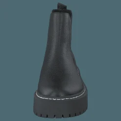 Steve Madden Veerly Black Leather Svart Clearance