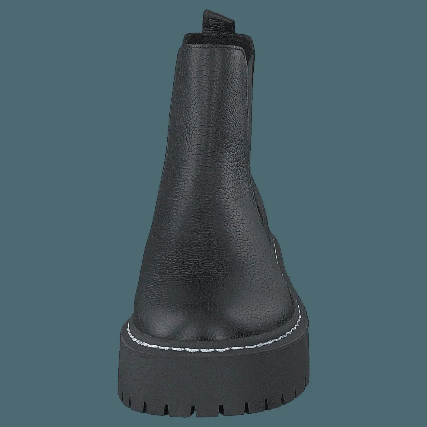 Steve Madden Veerly Black Leather Svart Clearance