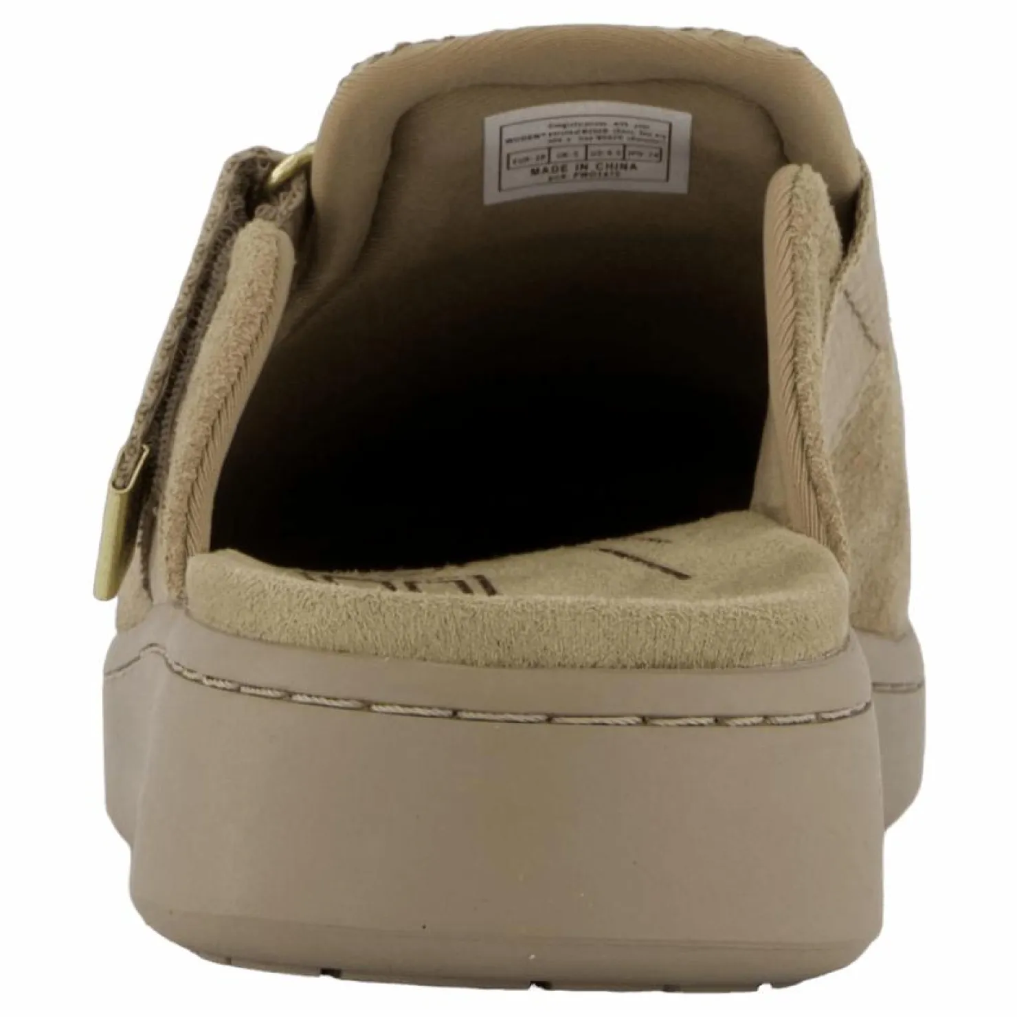 Woden Vega Clog Suede Silver Mink Beige Hot