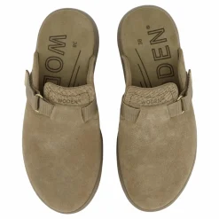 Woden Vega Clog Suede Silver Mink Beige Hot