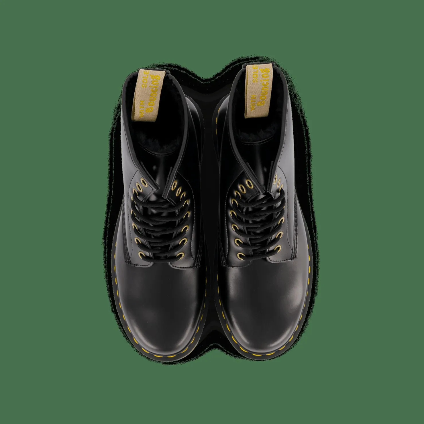 Dr Martens Vegan 1460 Black Norfolk Flat & Black Bor Svart Online
