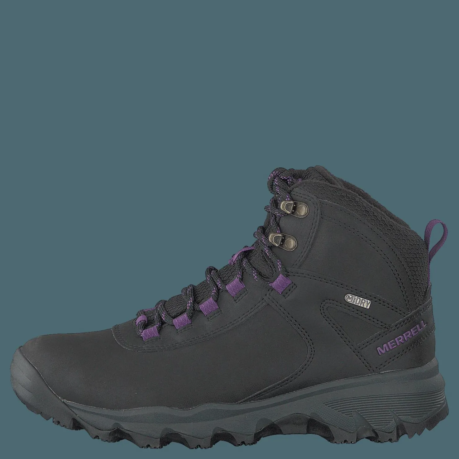 Merrell Vego Mid Leather North Wp Ice+ Black/gloxinia Svart Outlet