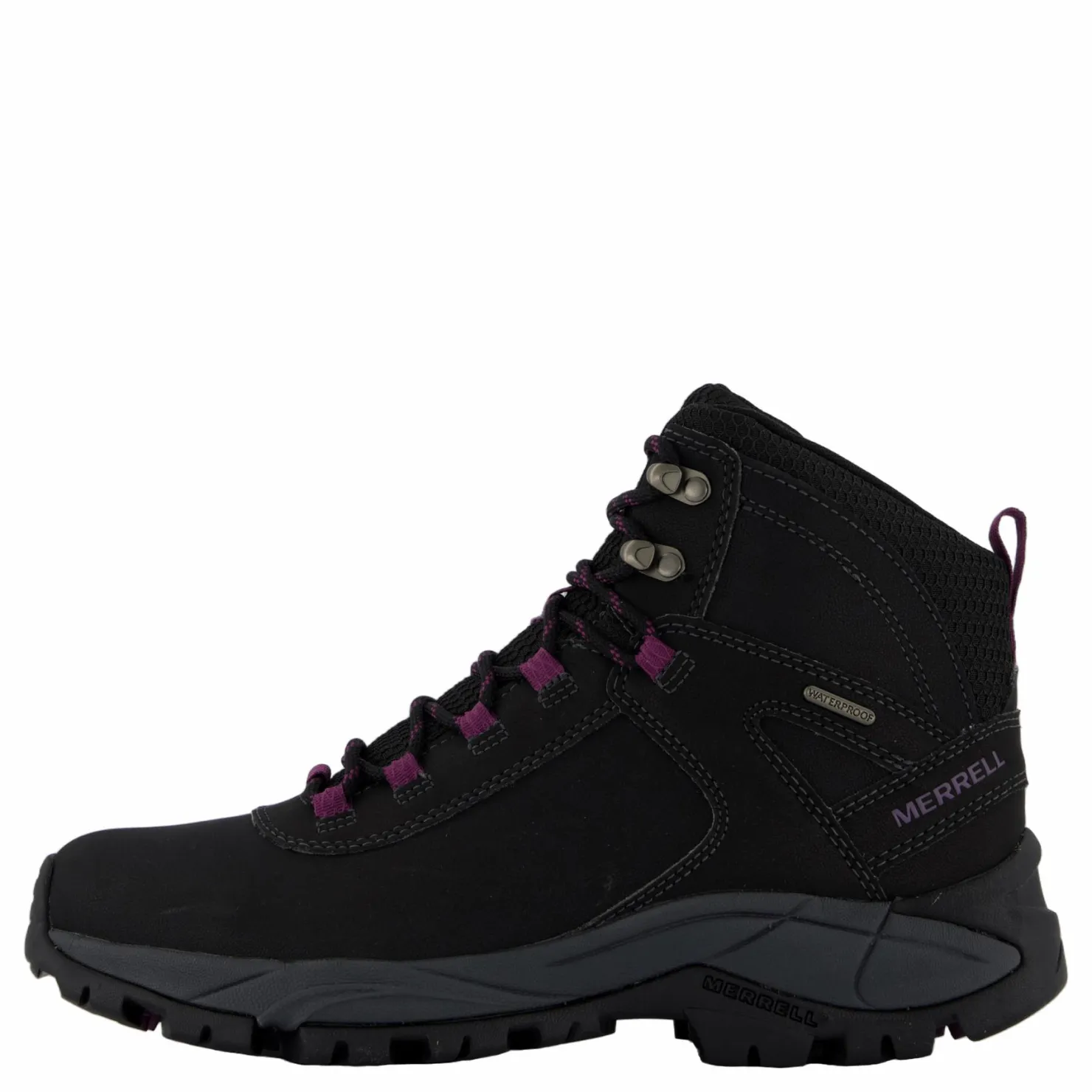 Merrell Vego Mid Leather WTPF Black/Gloxinia Svart Hot