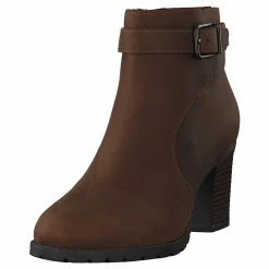 Clarks Verona Lark Dark Tan Leather Brun Outlet