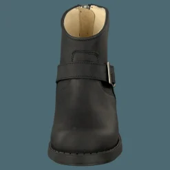 Johnny Bulls Very Low Boot Zip Back Black/Silver Svart Outlet