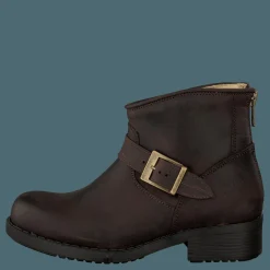 Johnny Bulls Very Low Boot Zip Back Brown/Gold Brun Best
