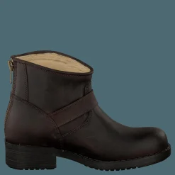 Johnny Bulls Very Low Boot Zip Back Brown/Gold Brun Best