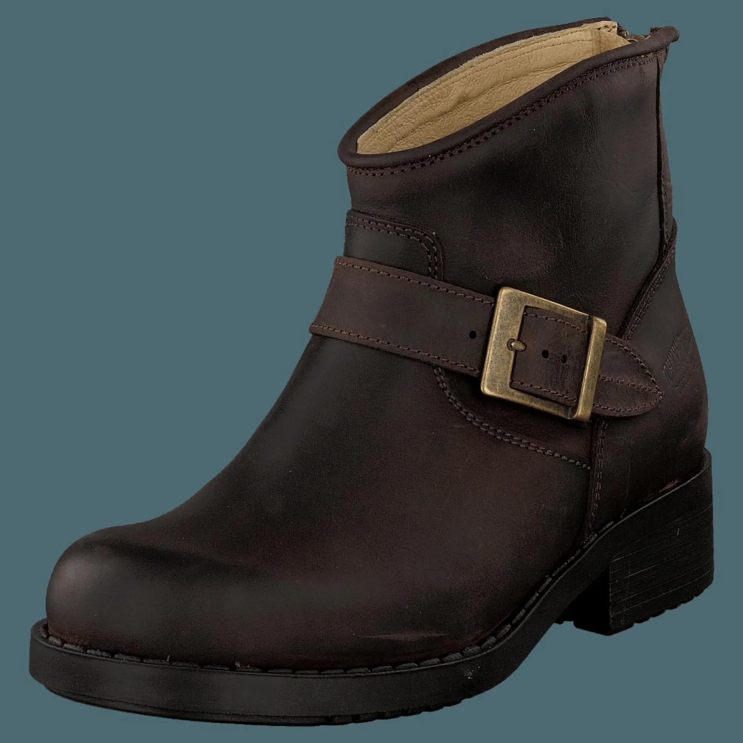 Johnny Bulls Very Low Boot Zip Back Brown/Gold Brun Best