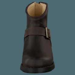 Johnny Bulls Very Low Boot Zip Back Brown/Gold Brun Best