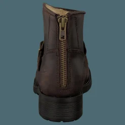 Johnny Bulls Very Low Boot Zip Back Brown/Gold Brun Best