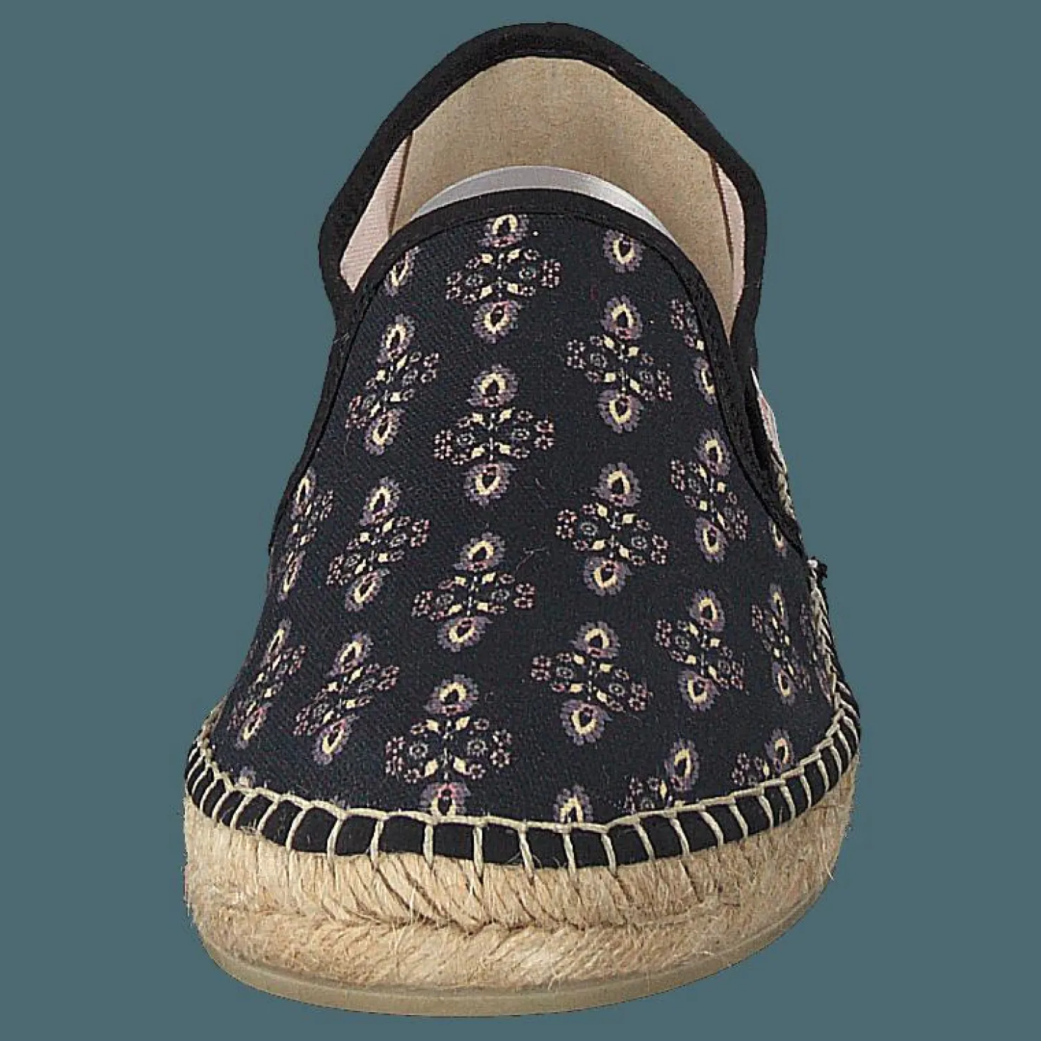 Odd Molly Vibrant Walker Espadrillo Almost Black Beige Best