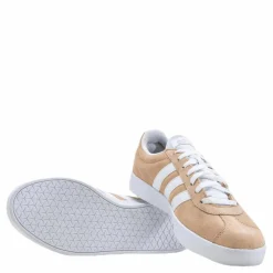 adidas VL Court Shoes Pink Beige