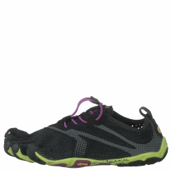 Vibram Fivefingers V-run Black/yellow/purple Grå och Svart New