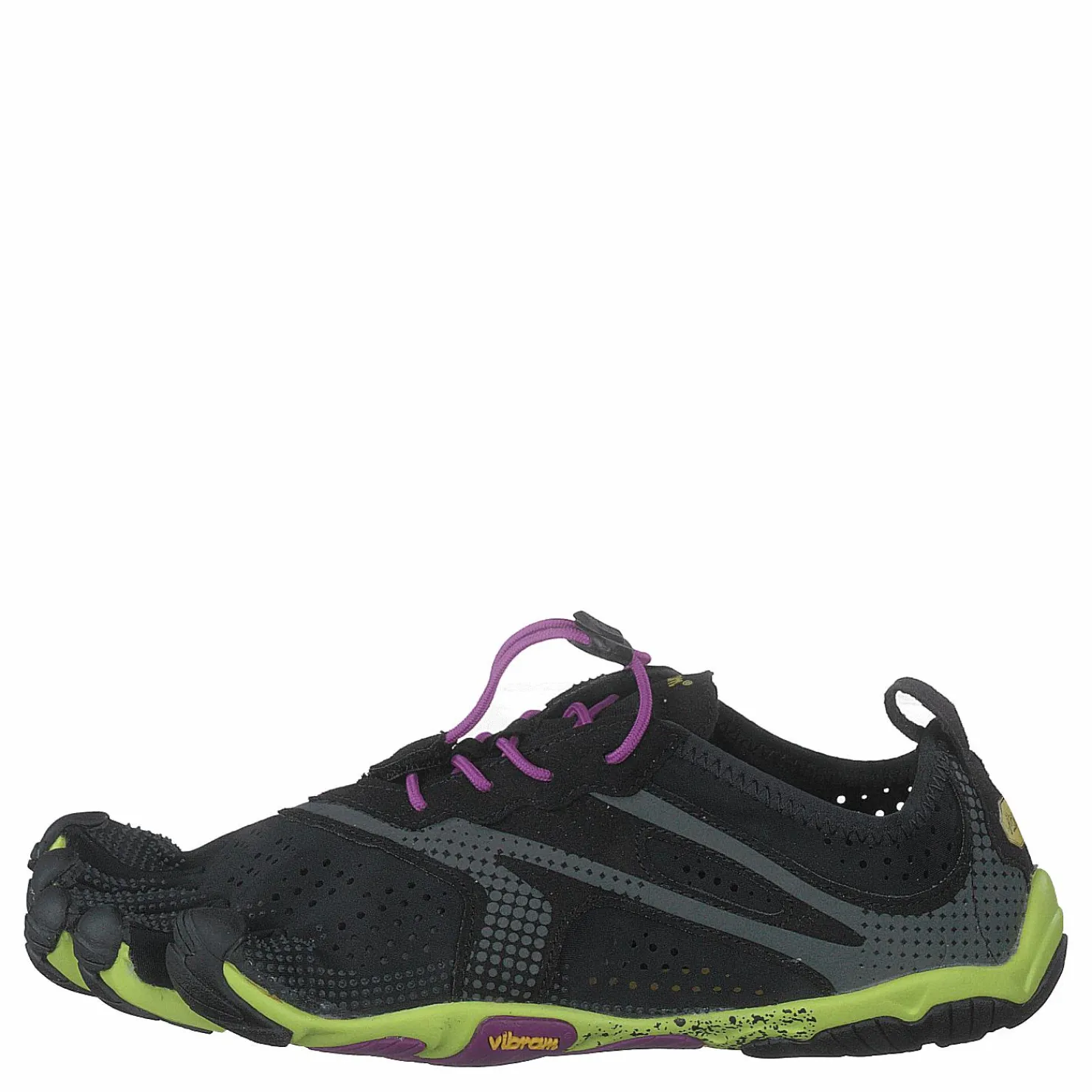 Vibram Fivefingers V-run Black/yellow/purple Grå och Svart New