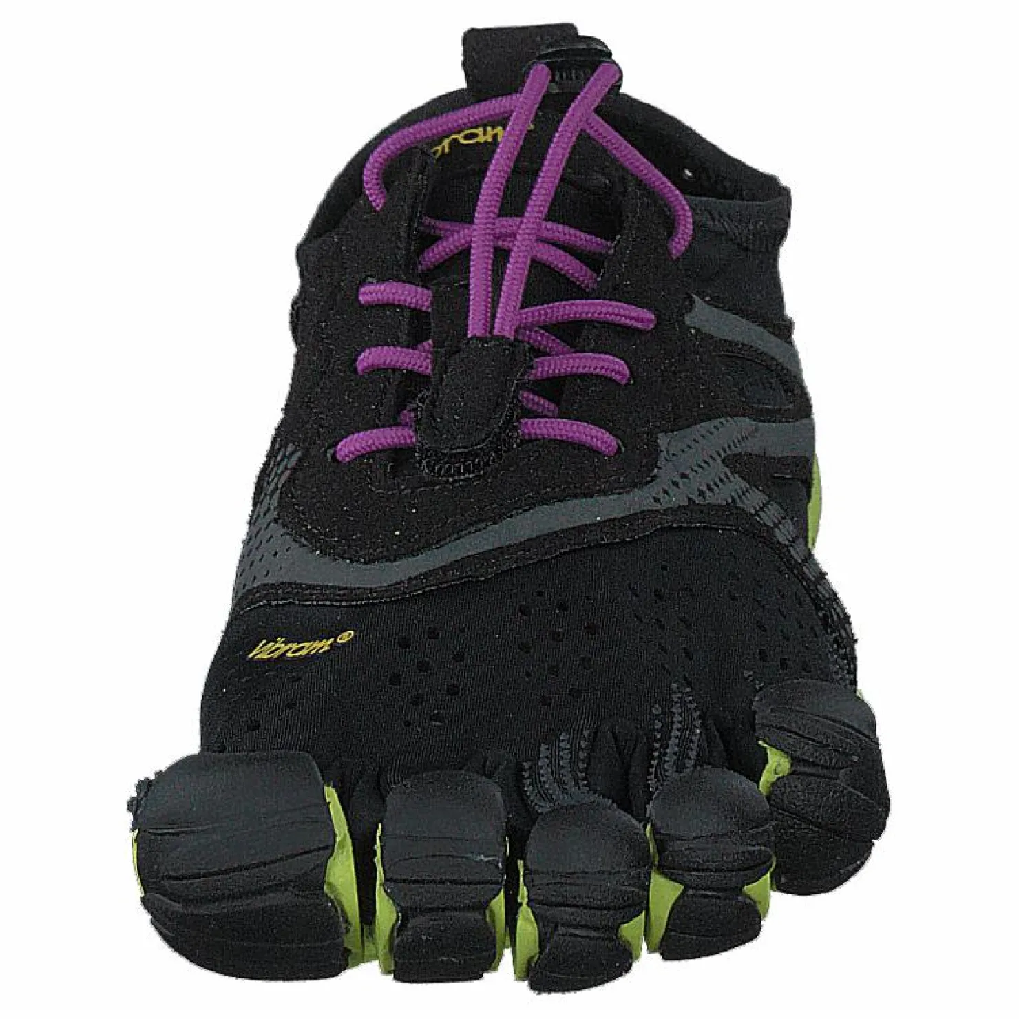 Vibram Fivefingers V-run Black/yellow/purple Grå och Svart New
