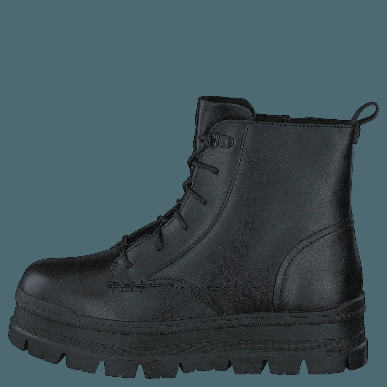 UGG W Sidnee Black Leather Svart Online