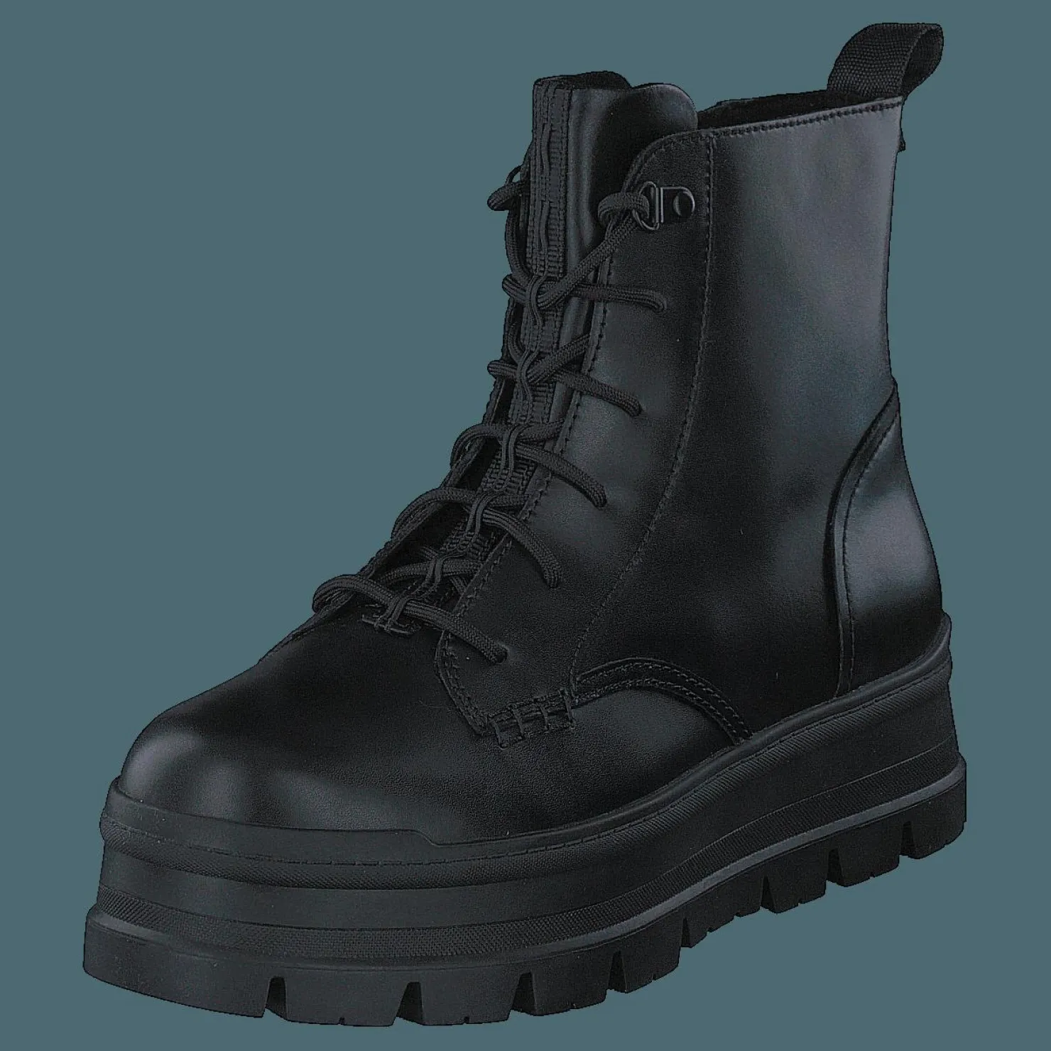 UGG W Sidnee Black Leather Svart Online