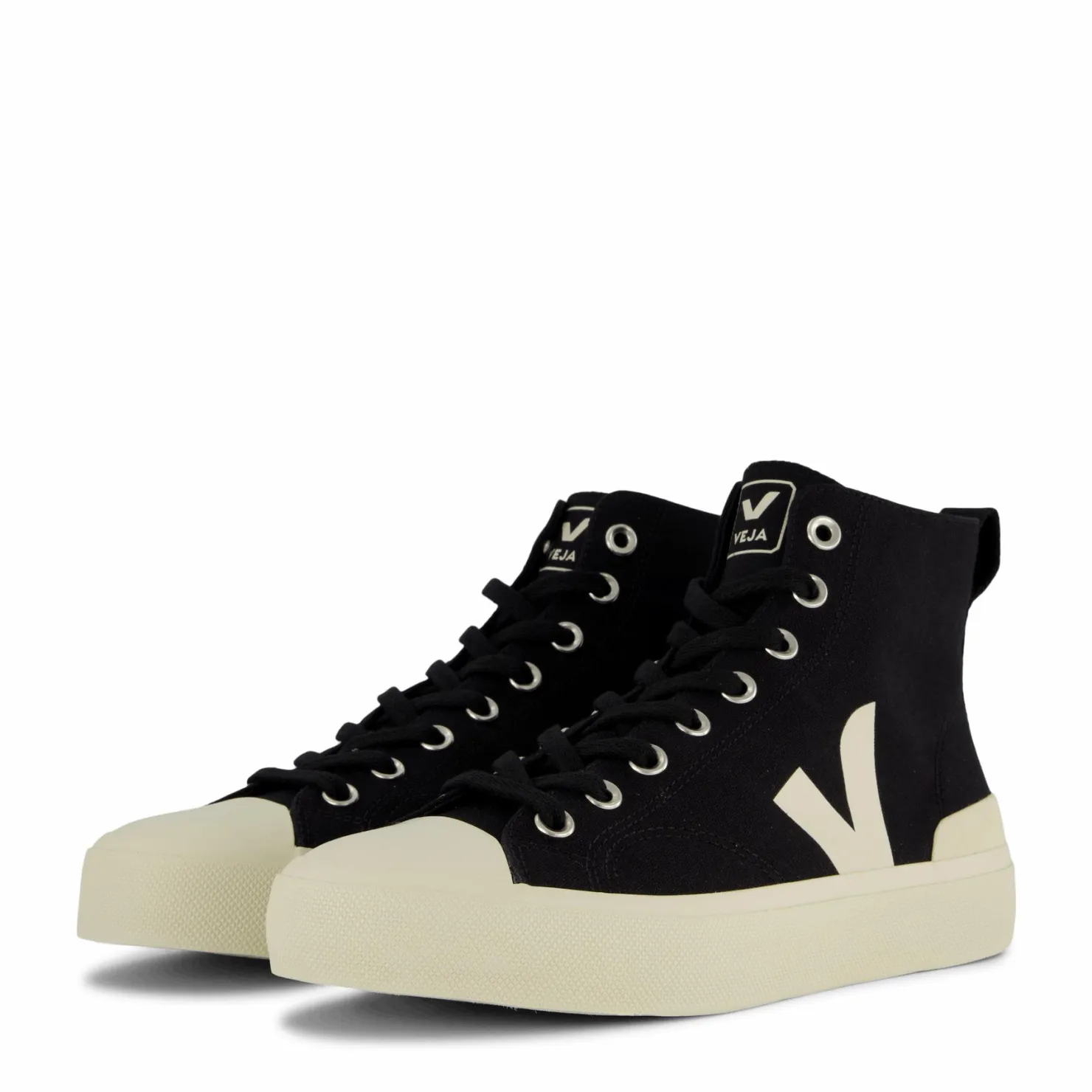 Veja Wata Ii Canvas Black Pierre Svart Hot