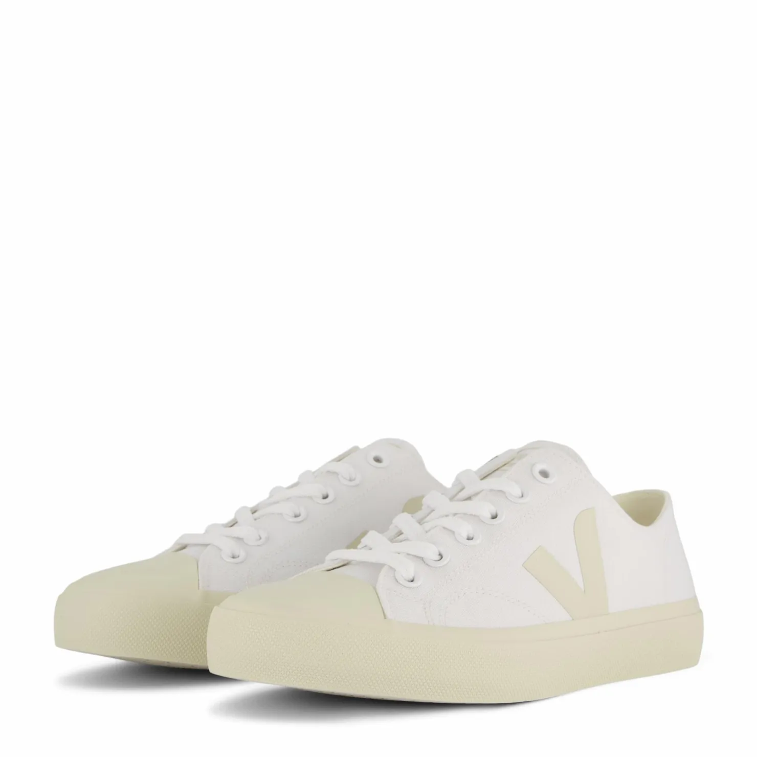Veja Wata Ii Low Canvas White Pierre Vit Clearance