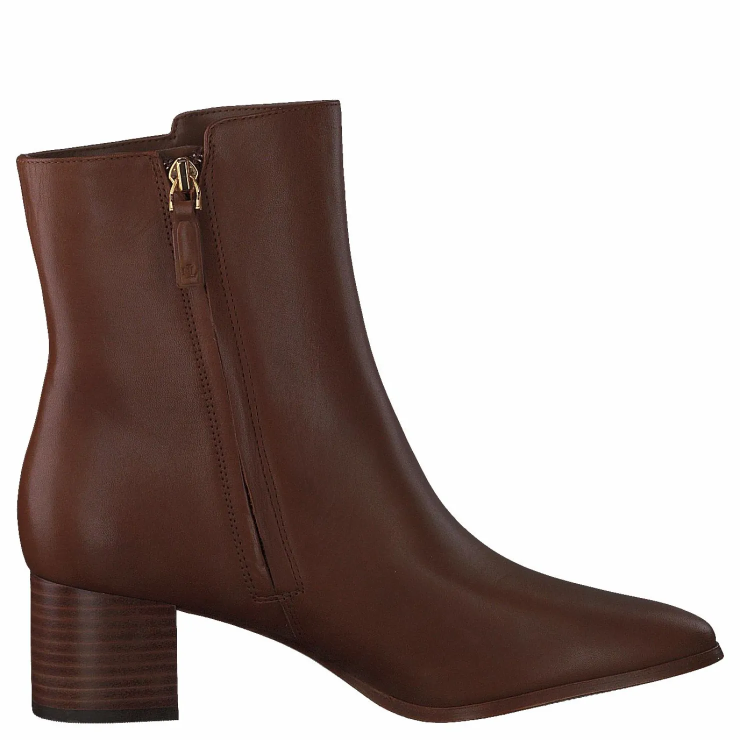 Lauren Ralph Lauren Wendey-boots-bootie Deep Saddle Tan Brun Discount