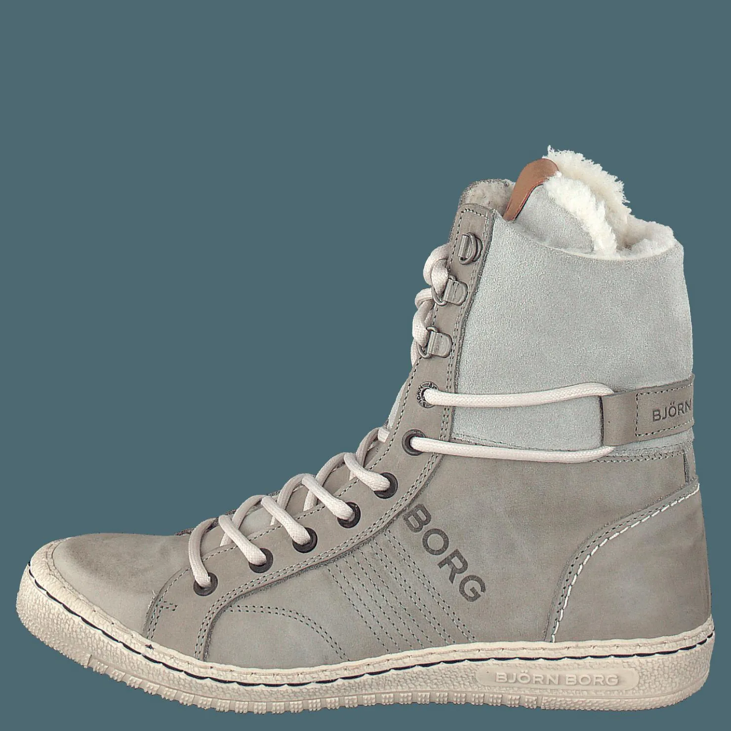 Björn Borg Wendy High Fur Light Grey Grå Outlet