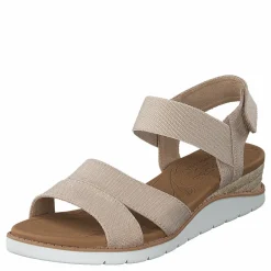 Skechers Womens Bobs Beach Kiss Nat Beige och Brun Hot