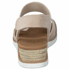 Skechers Womens Bobs Beach Kiss Nat Beige och Brun Hot