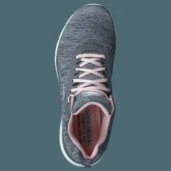 Skechers Womens Flex Appeal 3.0 - Jer's Gylp Gray Light Pink Grå