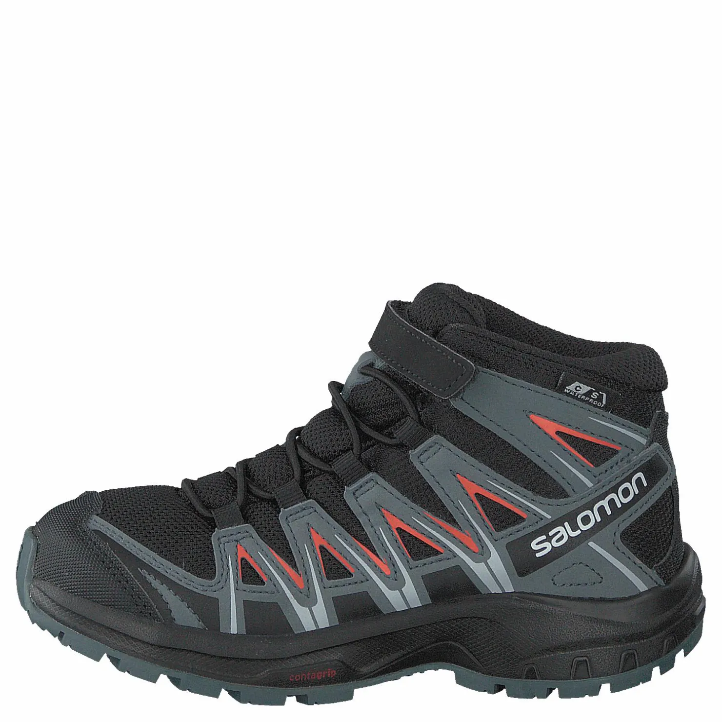 Salomon Xa Pro 3d Mid Cswp K Black/stormy Weather/cherry To Grå och Svart Hot