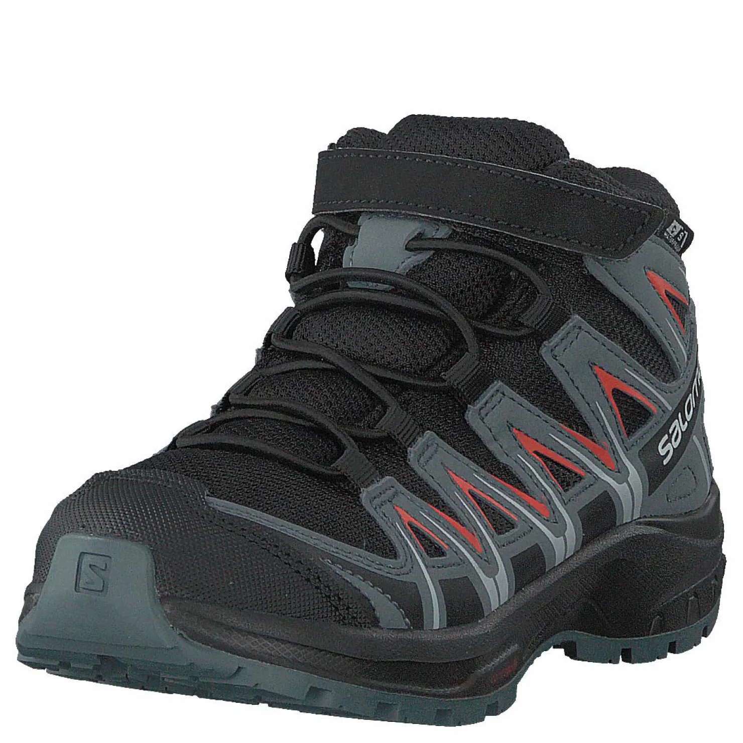 Salomon Xa Pro 3d Mid Cswp K Black/stormy Weather/cherry To Grå och Svart Hot