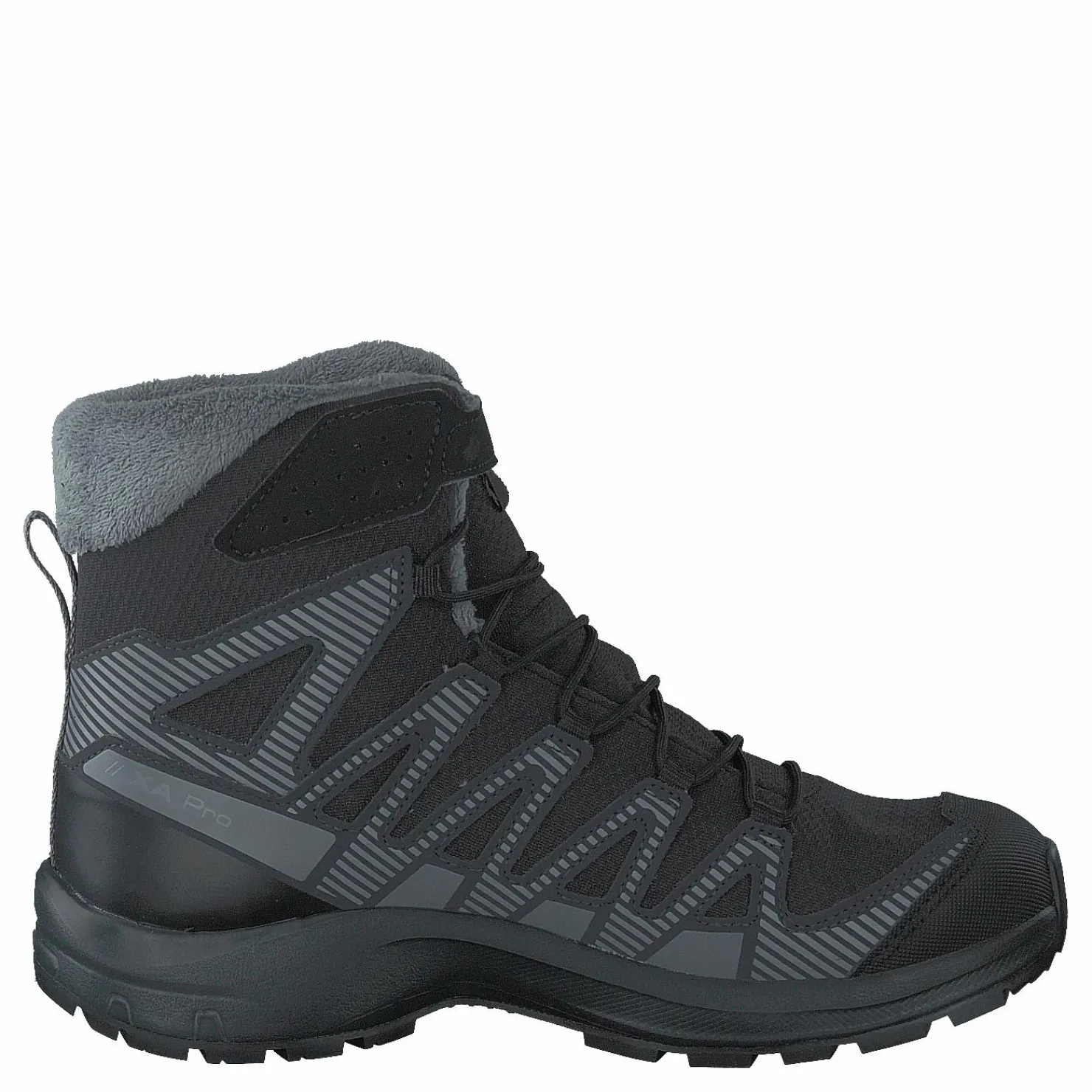 Salomon Xa Pro V8 Winter Cswp J Black/phantom/quiet Shade Svart