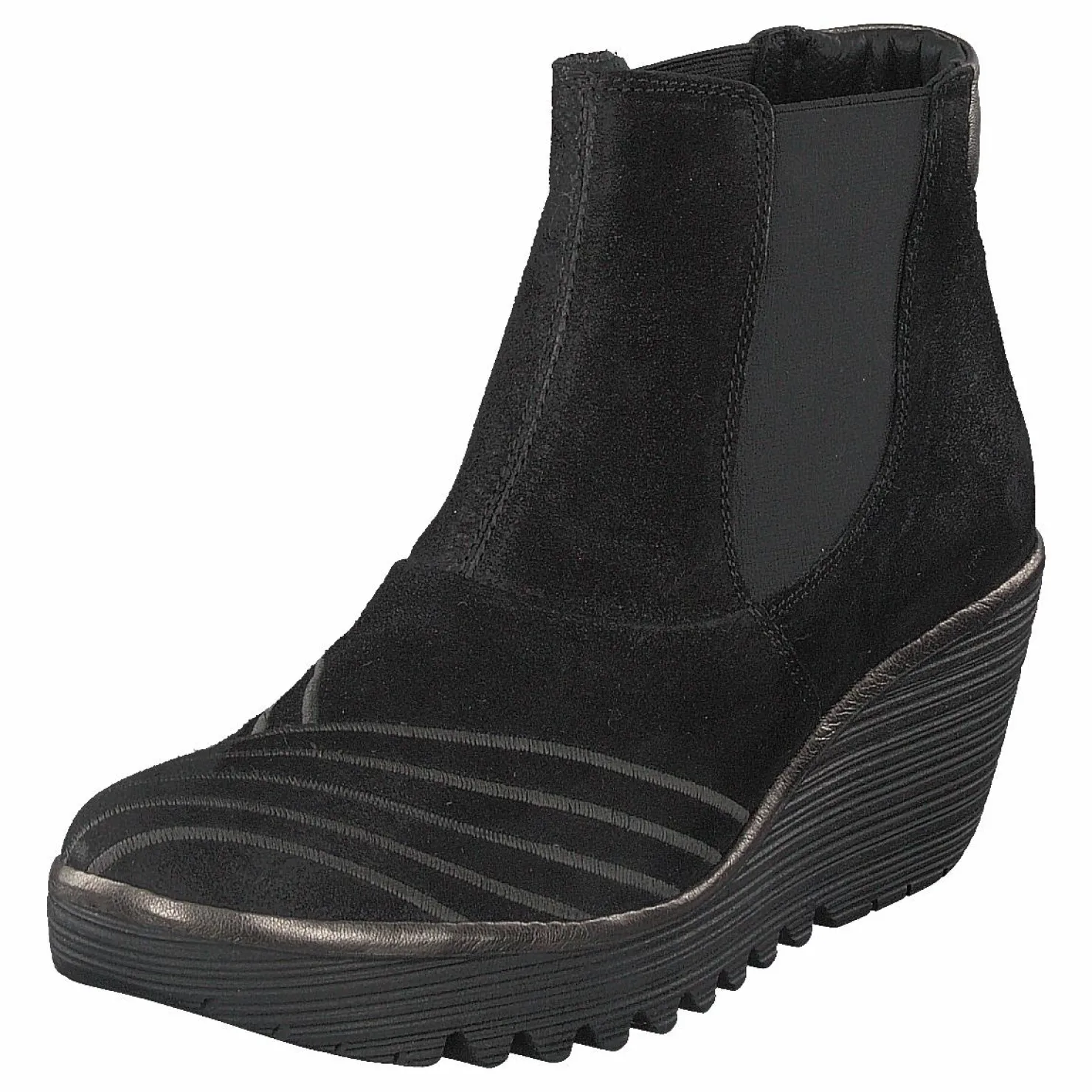Fly London Yave Black/bronze Brun och Svart