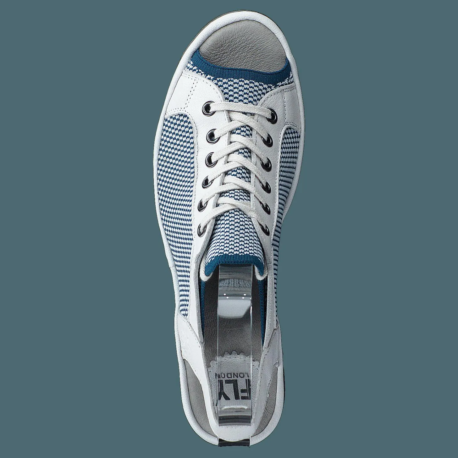 Fly London Yedu158fly Mousse (knitt)-white Blå Hot