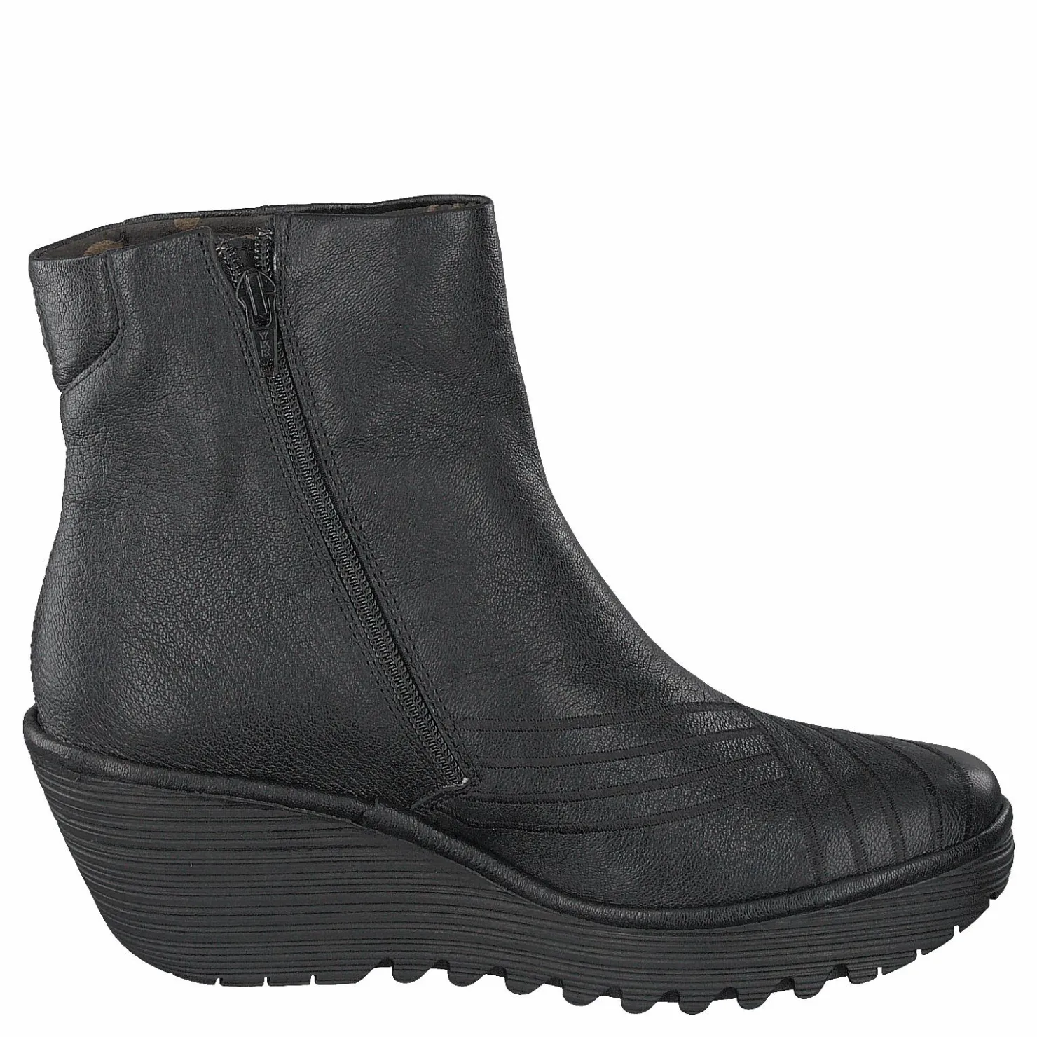 Fly London Yeni Mousse Black Grå och Svart