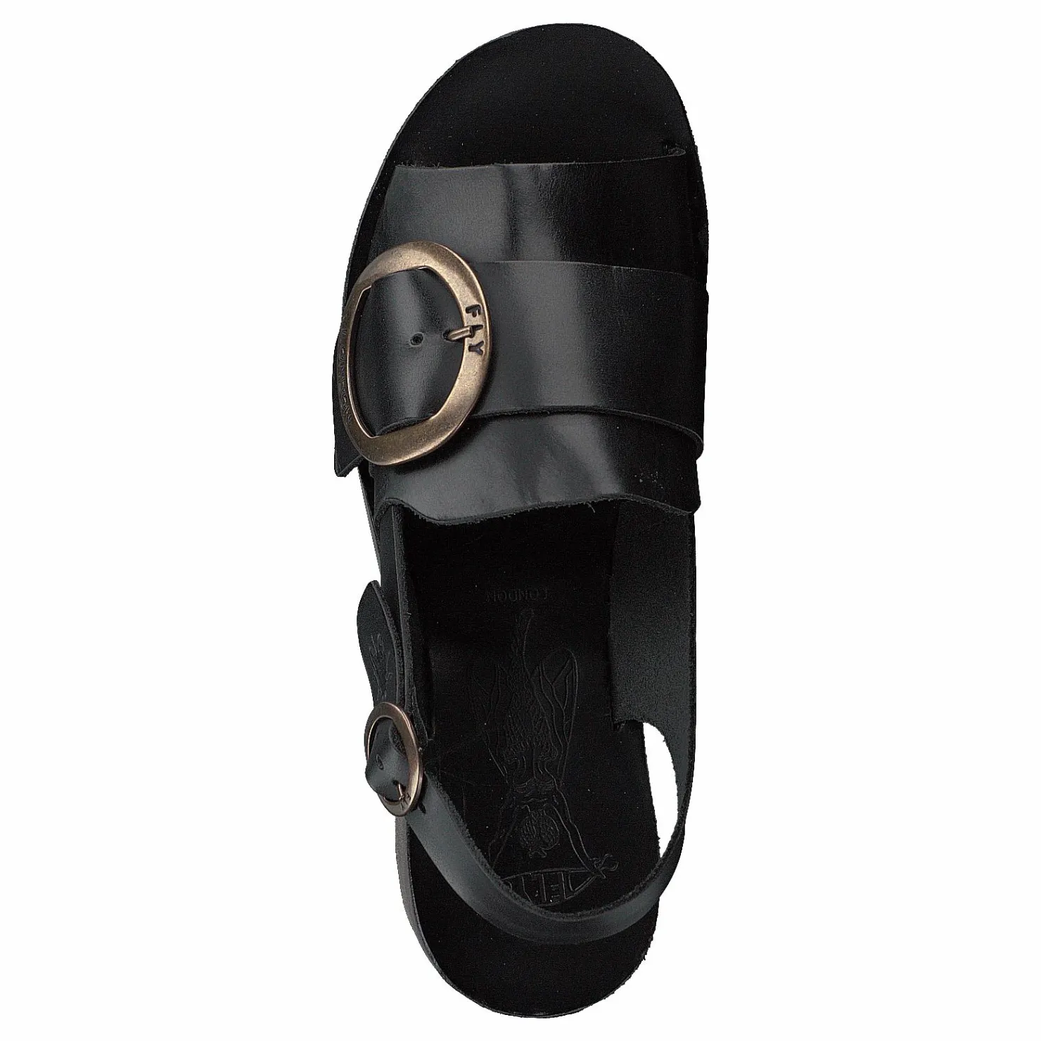 Fly London Yidi190fly Bridle Black Grå och Svart Sale