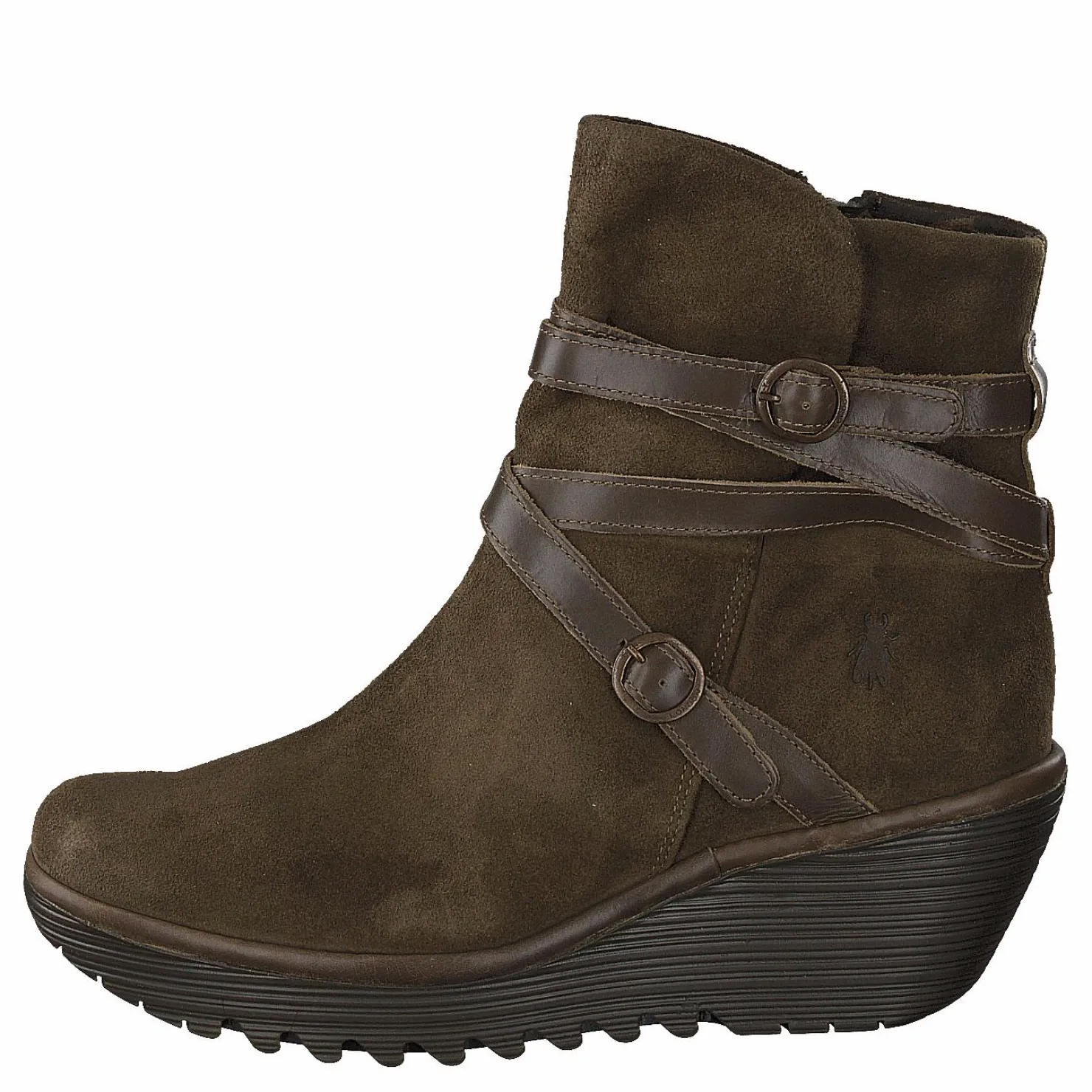 Fly London Yomo249fly Oil Suede/rug Sludge/olive Brun Sale