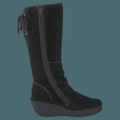 Fly London Yust Oil Suede Black Svart New