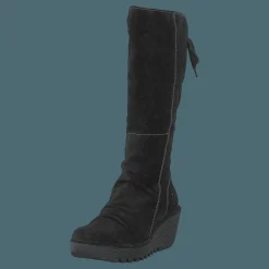 Fly London Yust Oil Suede Black Svart New